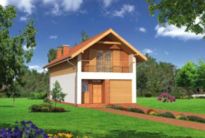 Проект дома Худощавый - вариант II Ц203б Визуализация фасада
