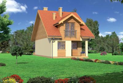 Проект дома Худощавый - вариант I Ц203а Визуализация фасада