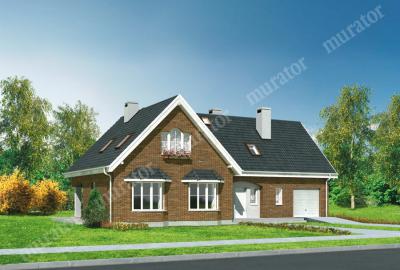 Проект дома Дом с картинки М35 вид спереди