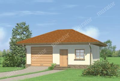 Проект дома Гараж с хозяйственным помещением Г31 вид спереди