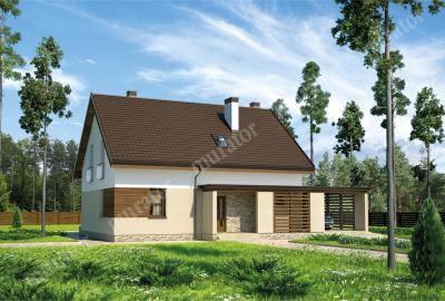Проект дома Специальный - вариант І М156а вид спереди