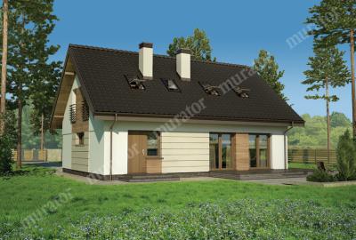 Проект дома Зеленый приют - вариант I М152а Визуализация