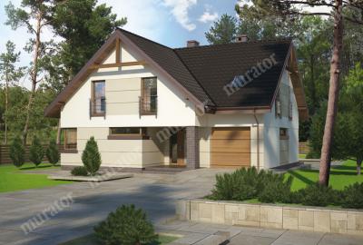Проект дома Оптимальный М133 вид спереди