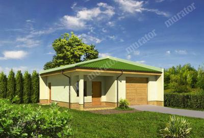 Проект дома Гараж с хозяйственным помещением ГЦ29 вид спереди