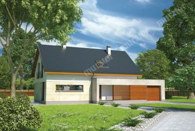 Проект дома Специальный (энергосберегающий) ЭМ156 вид спереди