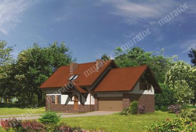 Проект дома Оляпка - вариант II ВМ24б вид спереди