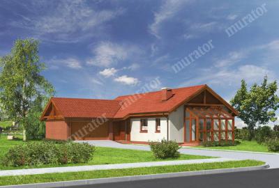 Проект дома Зимородок - вариант I ВМ15а вид спереди