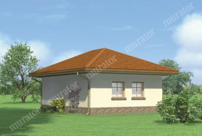 Проект дома Гараж с хозяйственным помещением Г31 вид со стороны