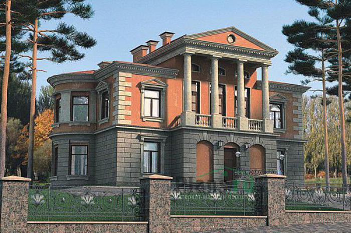 Проект дома Кирпичный двухэтажный дом с мансардой и подвалом 32-76 Визуализация фасада