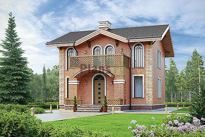 Проект дома Бетонный мансардный дом 56-93 Визуализация фасада