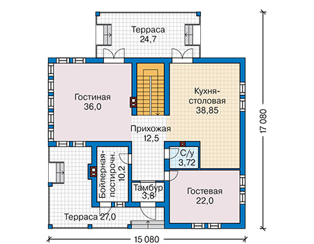 План первого этажа