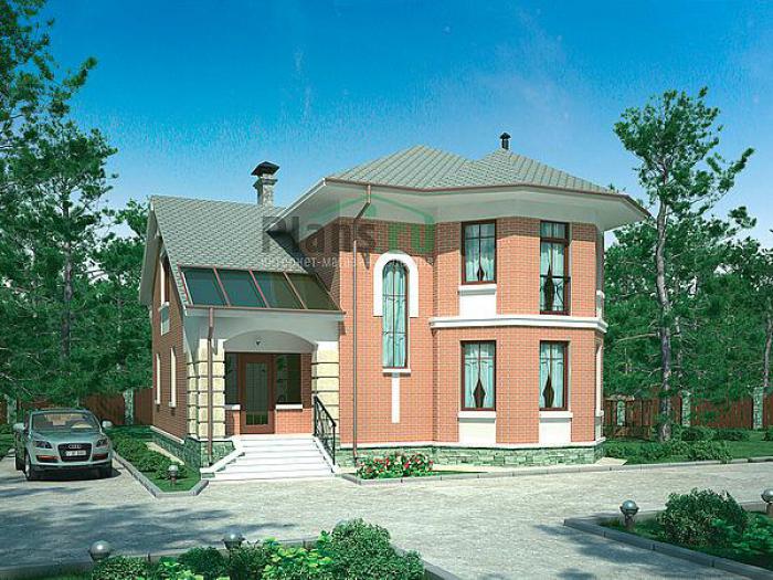 Проект дома Бетонный жилой дом, 2 этажа 36-30 Визуализация фасада